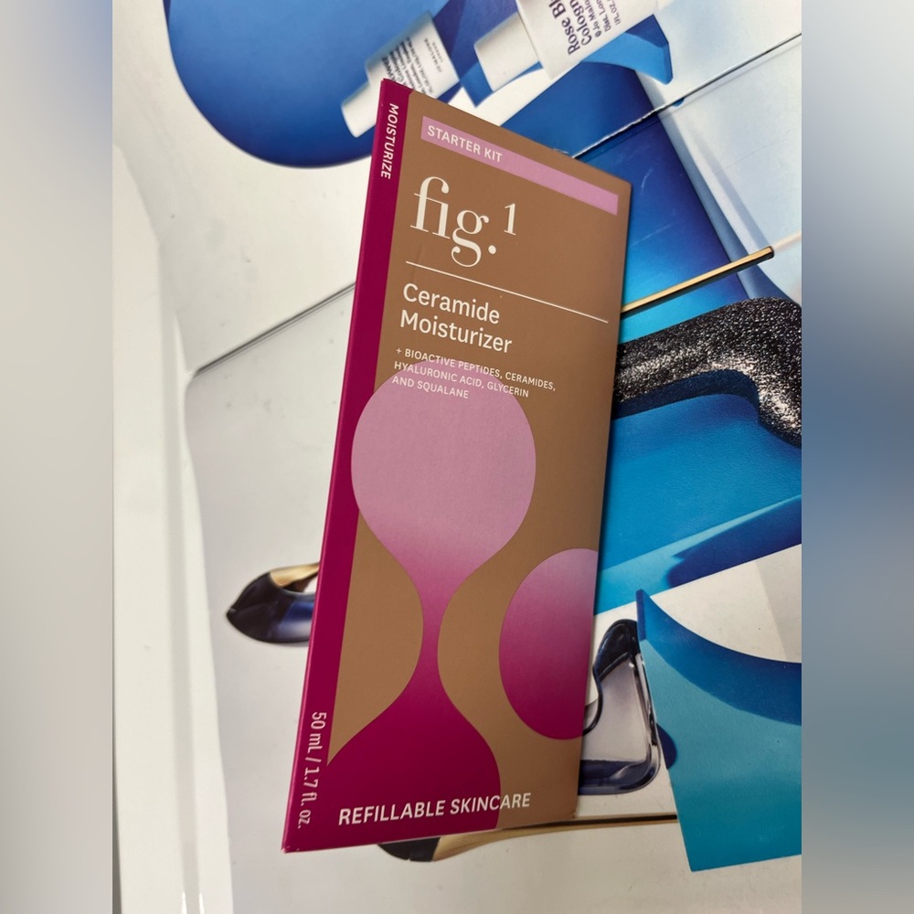 Fig.1 Ceramide Moisturizer and 1.7 oz/50ml sealed in box new